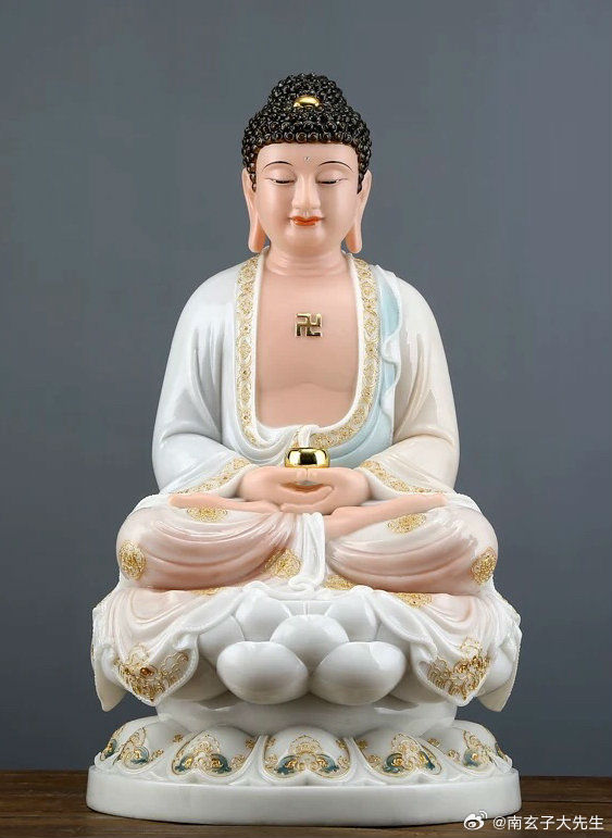 礼赞菩萨，好运承天佑，门庭喜气新，家宅大吉昌，福禄永不断。 