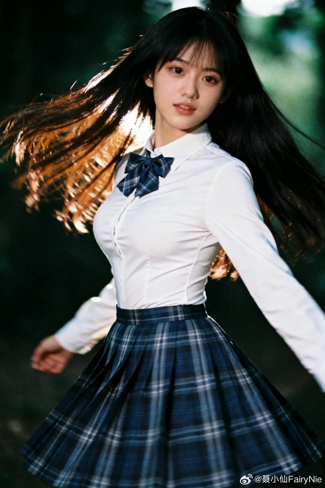 阳光与白衬衫，是夏天的入场券！每天都要嘻嘻哈哈的，这就是我啦！行摄漫记聂小仙