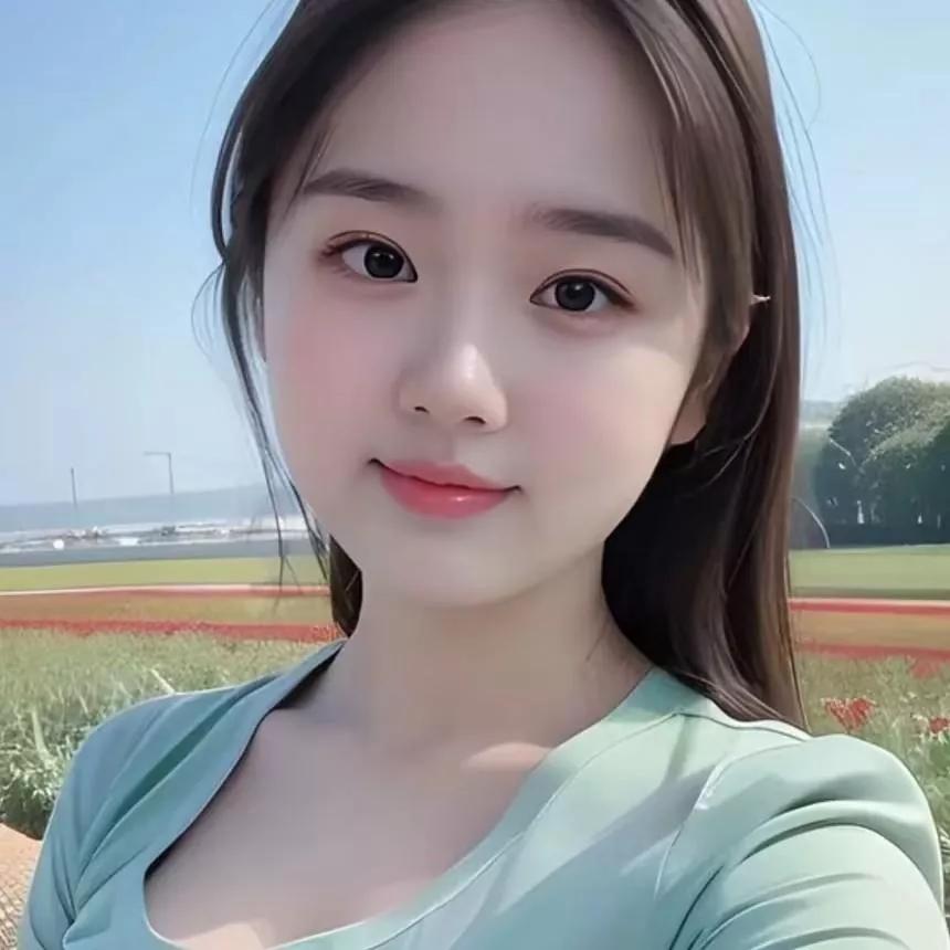 阳光明媚的午后，元气少女在花海中微笑