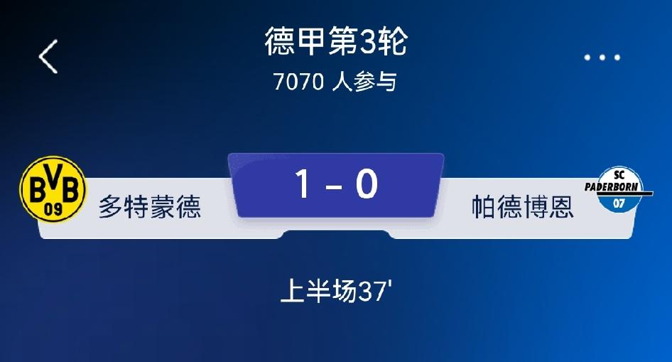 多特蒙德 vs 帕德博恩（德甲）赛前分析
 
交手历史
 
两队过往交锋多特保持