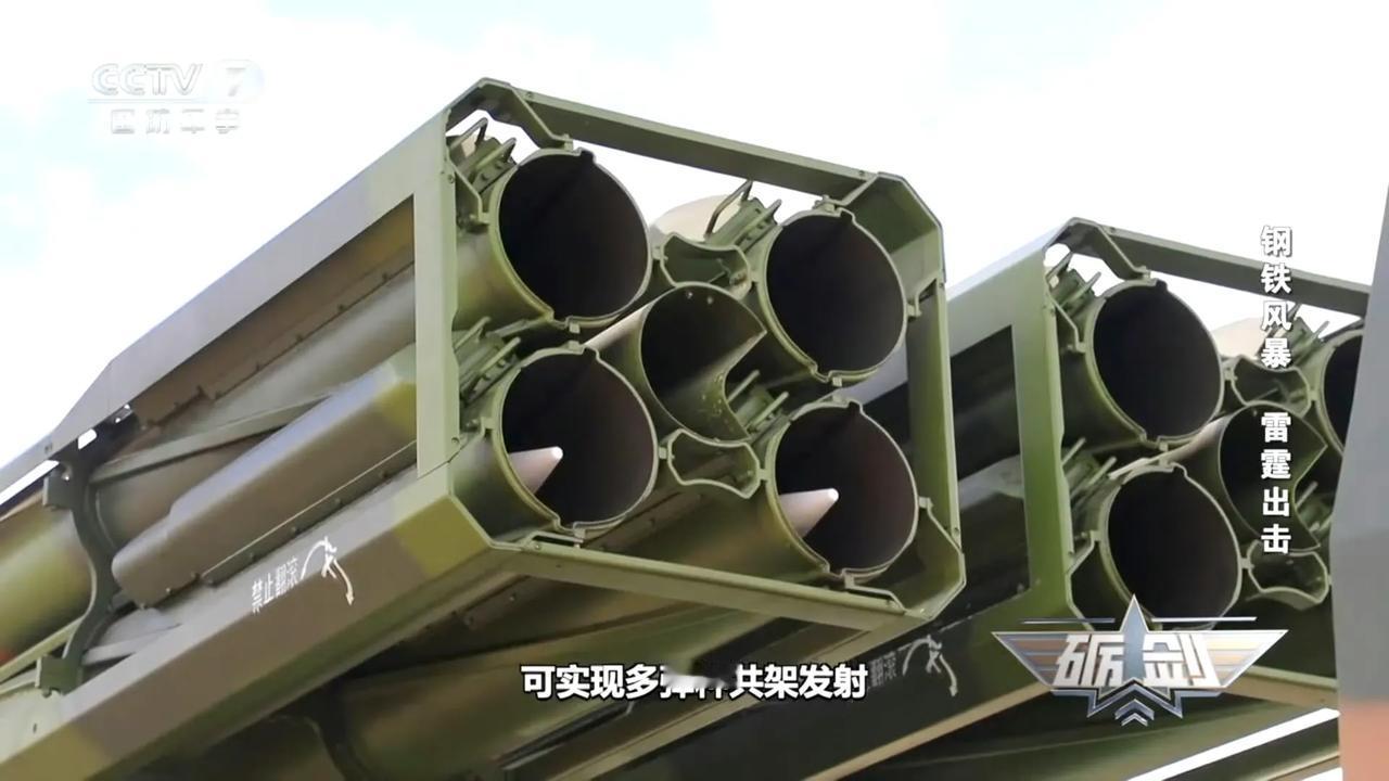 PHL-191远程箱式火箭炮（远箱火），300毫米模块中间的筒子，比周边四个发射