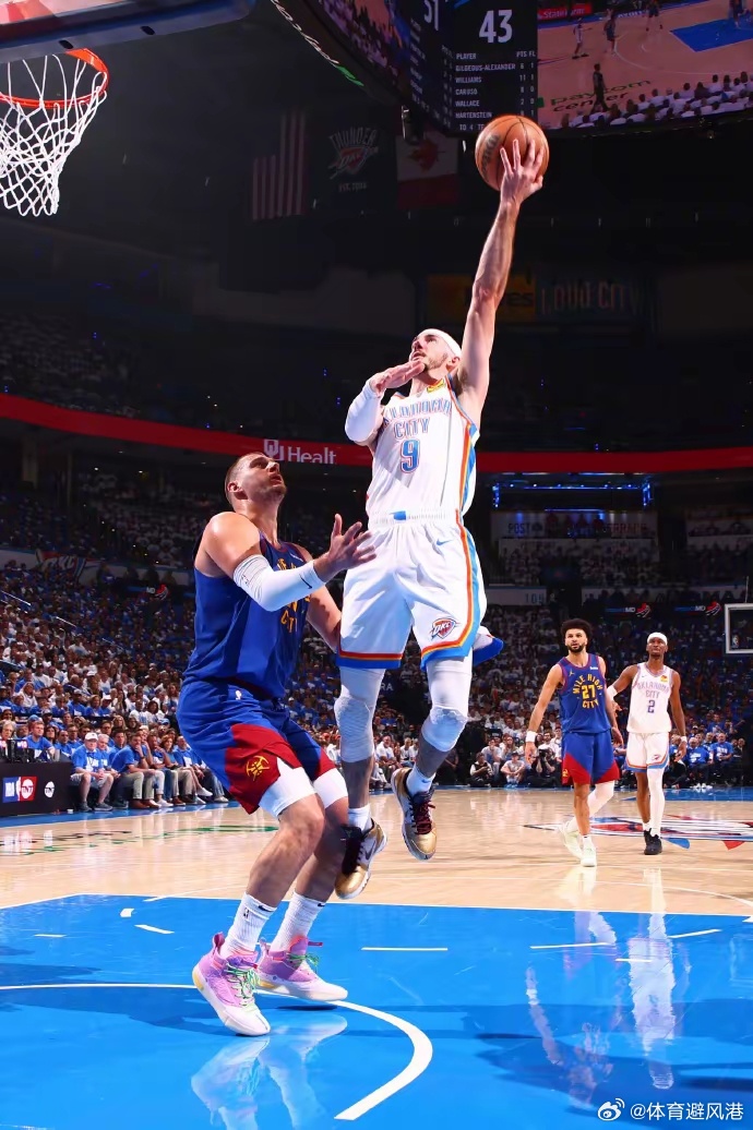 NBA季后赛西部半决赛G5，俄克拉荷马城雷霆VS丹佛掘金，这场季后赛在雷霆队的主