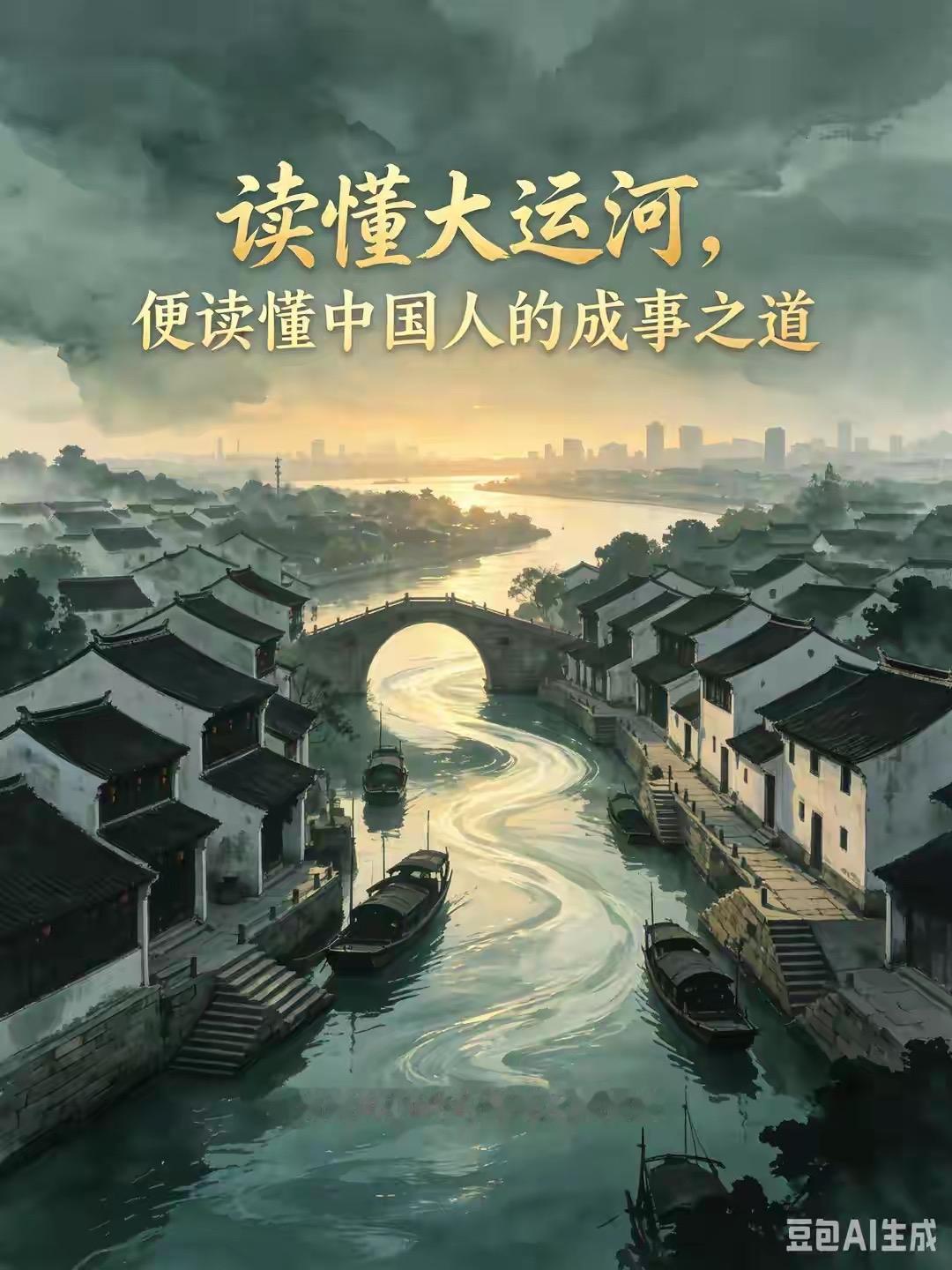 大运河跨越2500年，从吴王夫差开邗沟的军用河道，到贯通五大水系的千年水运网，从