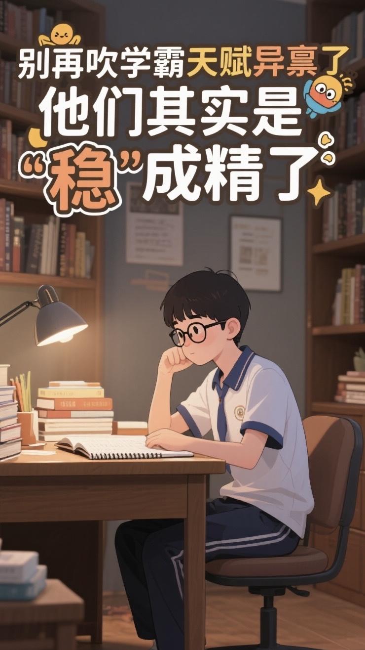 别再吹学霸天赋异禀了，他们其实是“稳”成精了

每次考试后围观学霸领奖，我都怀疑