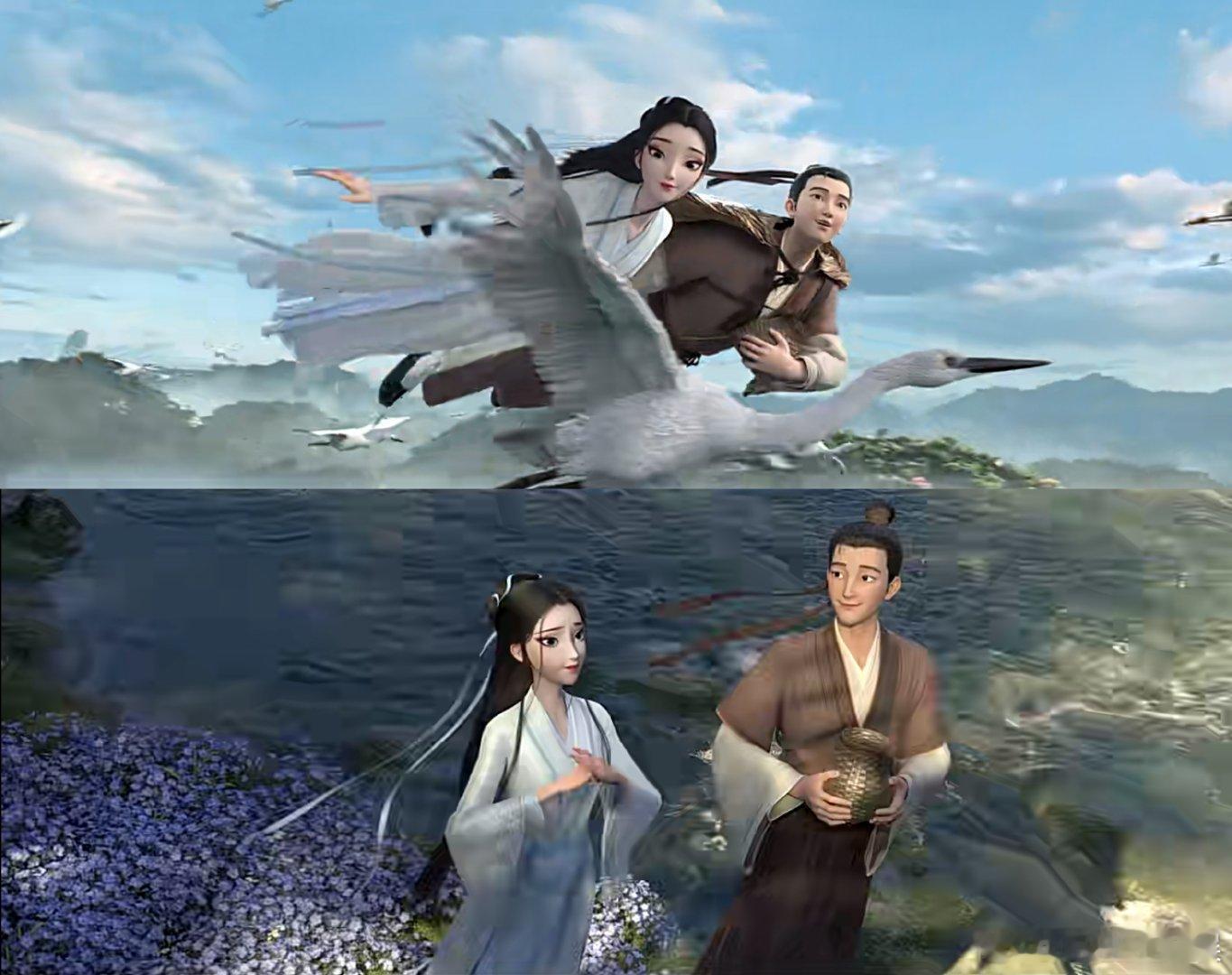 #小白 这个家没我早散了# 走进《白蛇：浮生》的天地，小白好似那绚丽的彩虹，在风