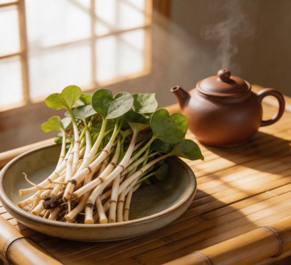 折耳根，在四川人嘴里叫：“鱼腥草”，“猪鼻拱”“折骨润”等。

鱼腥草带有浓郁的
