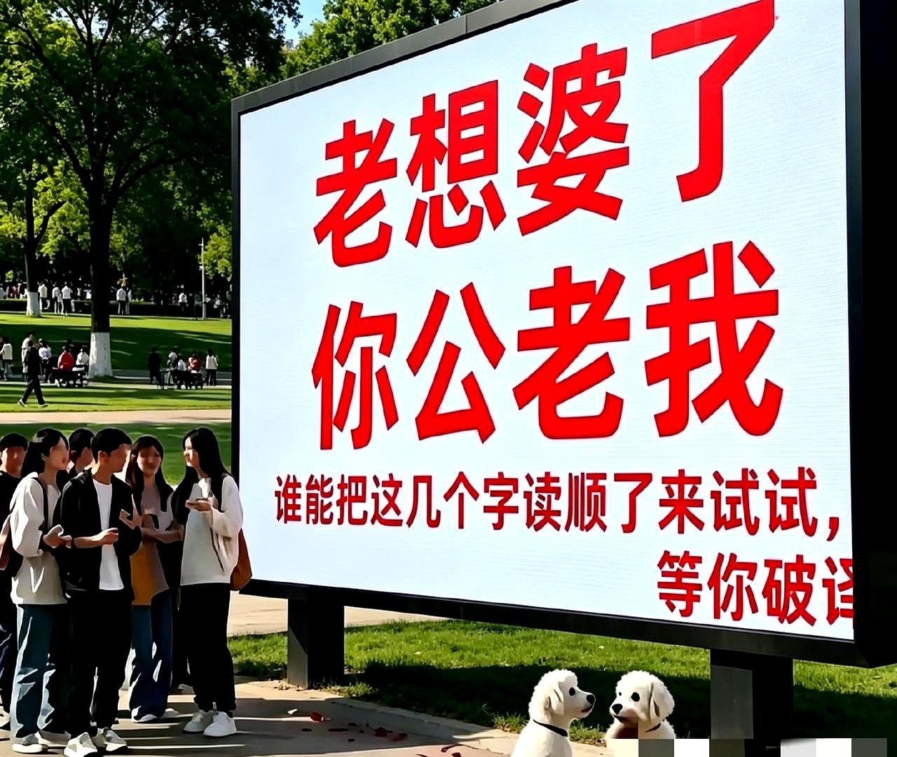 这几个字，真不是随便看一眼就能顺嘴读出来的。
原文里说得很直接：一个句子把一群大