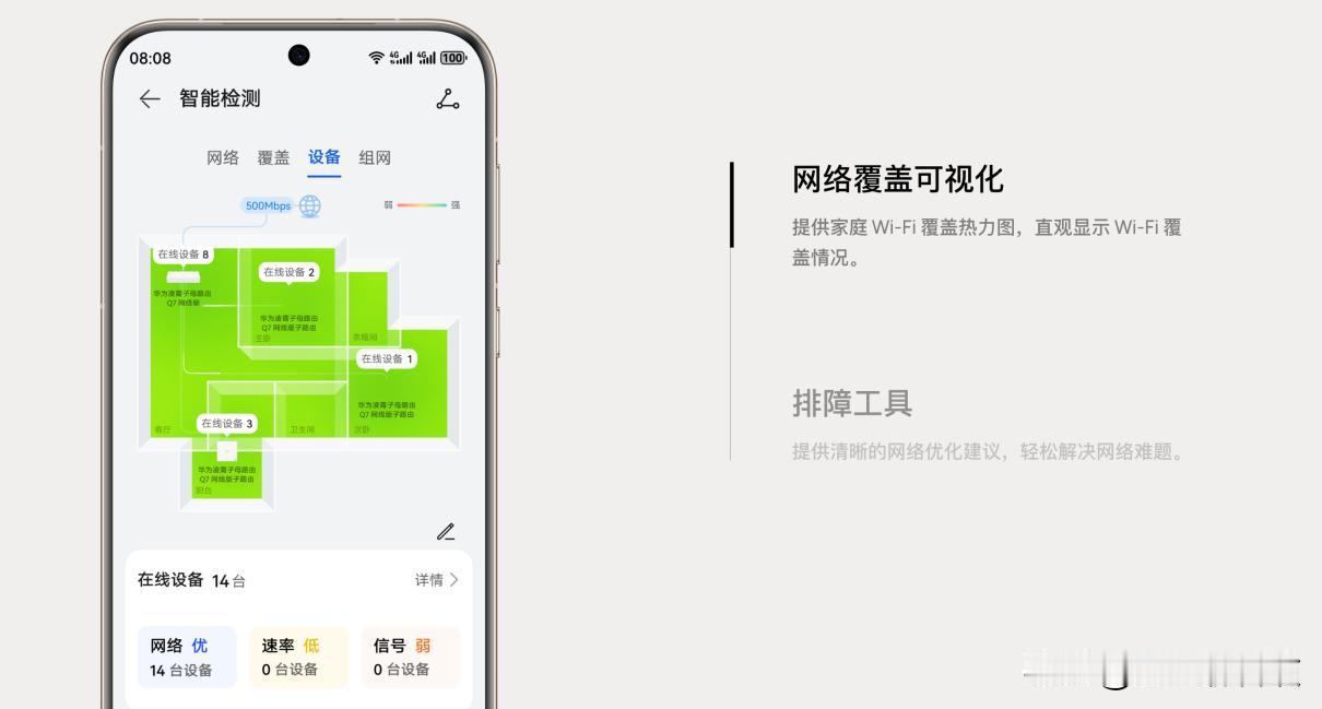 客厅千兆满速，卧室只剩两三百兆，书房视频卡成PPT——大户型和老房的网络痛点，终