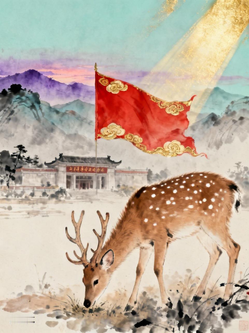 鹧鸪天系列 2

鹧鸪天：游旬邑县鹿野苑有感
小陌青青嫩草新，两三梅鹿性情亲
掌