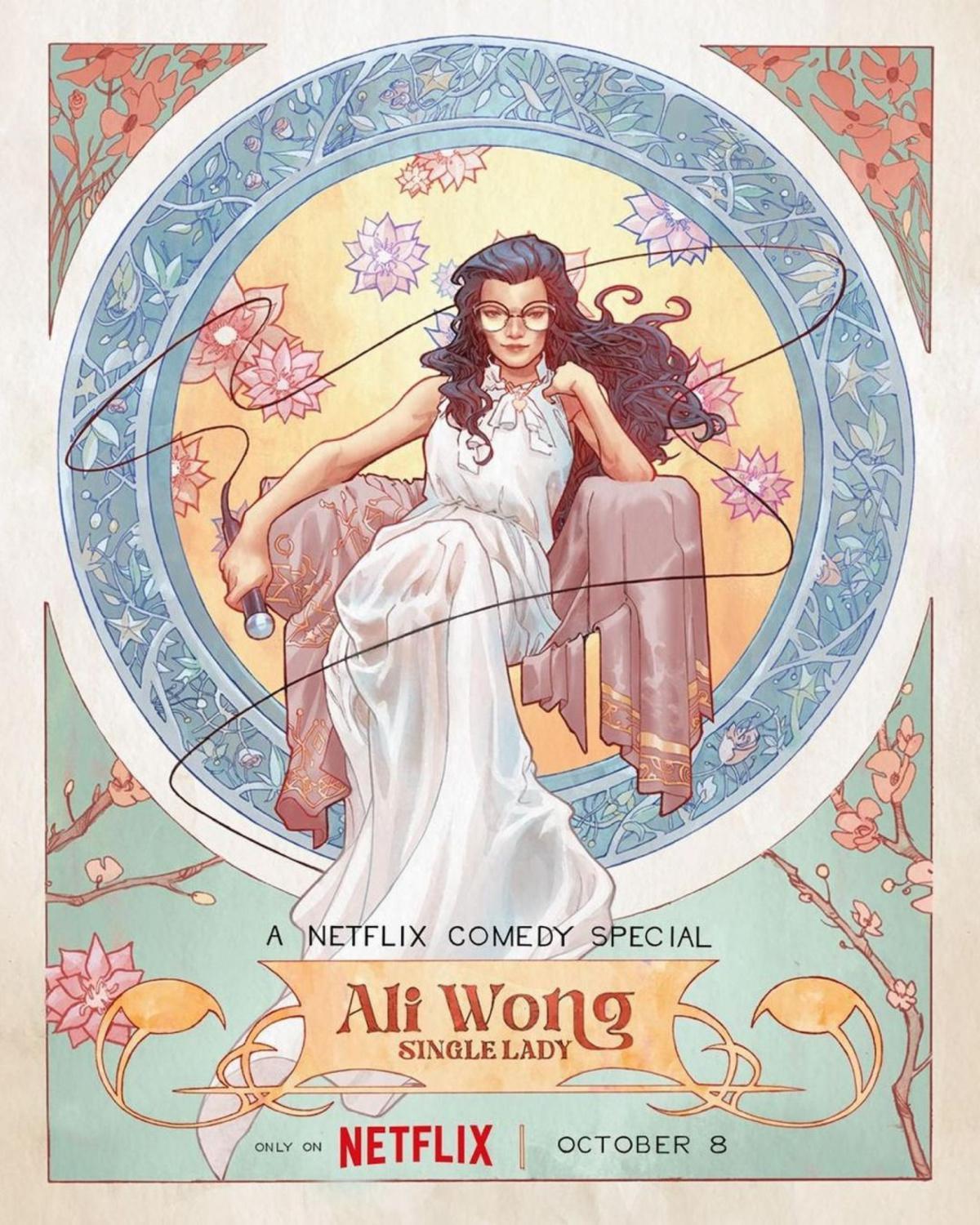 Netflix上线了黄阿丽女士的脱口秀《黄阿丽：单身女士》，这次主打一个离婚（恢