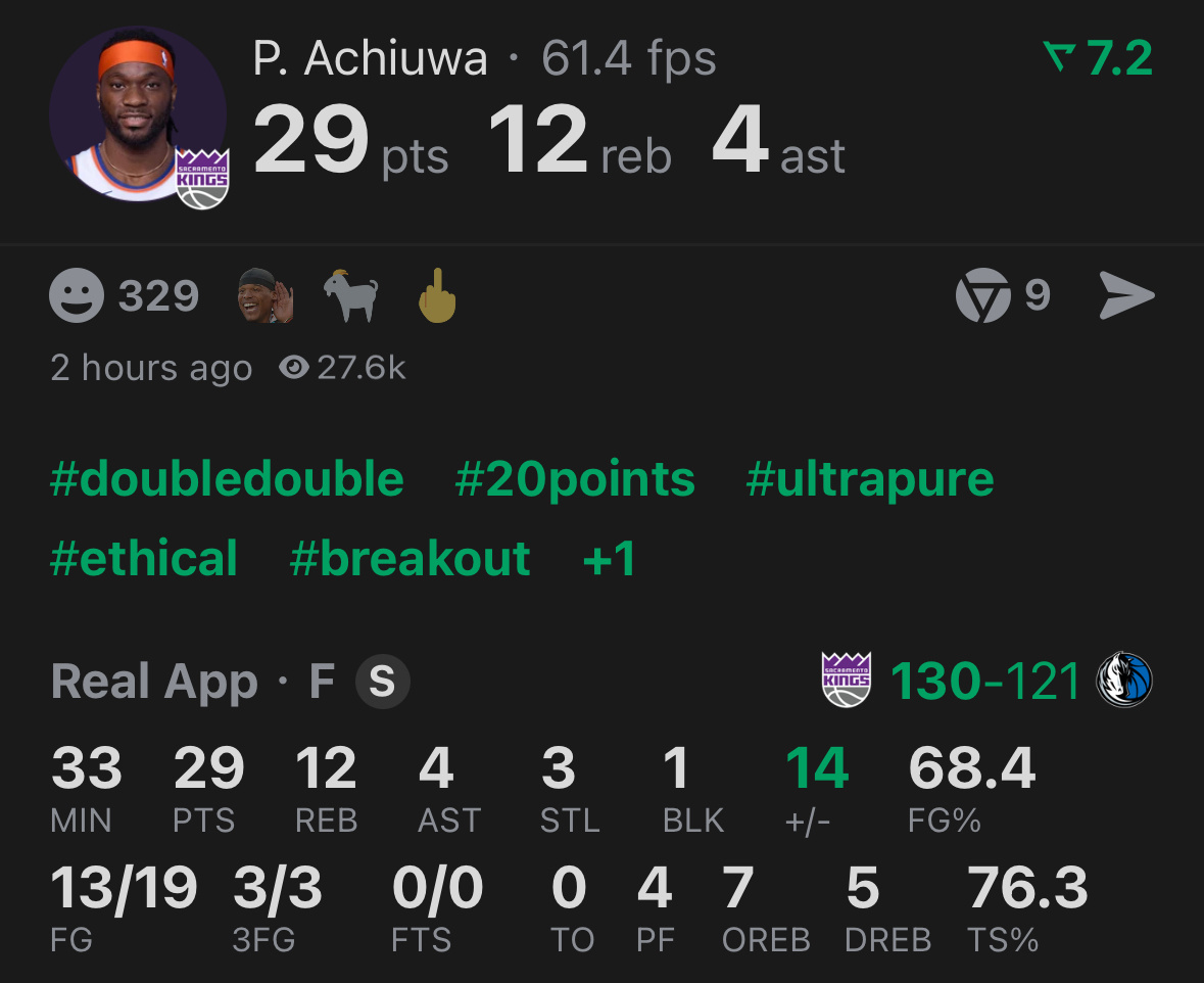 阿丘瓦29分生涯新高普劳登19分平生涯最高马绍尔36分差2分生涯最高赛季末的摆烂