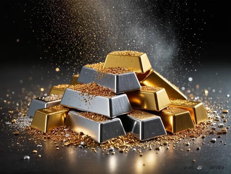 黄金白银股大幅下挫，原因挺多。从宏观经济层面看，经济数据向好时，投资者对避险资产