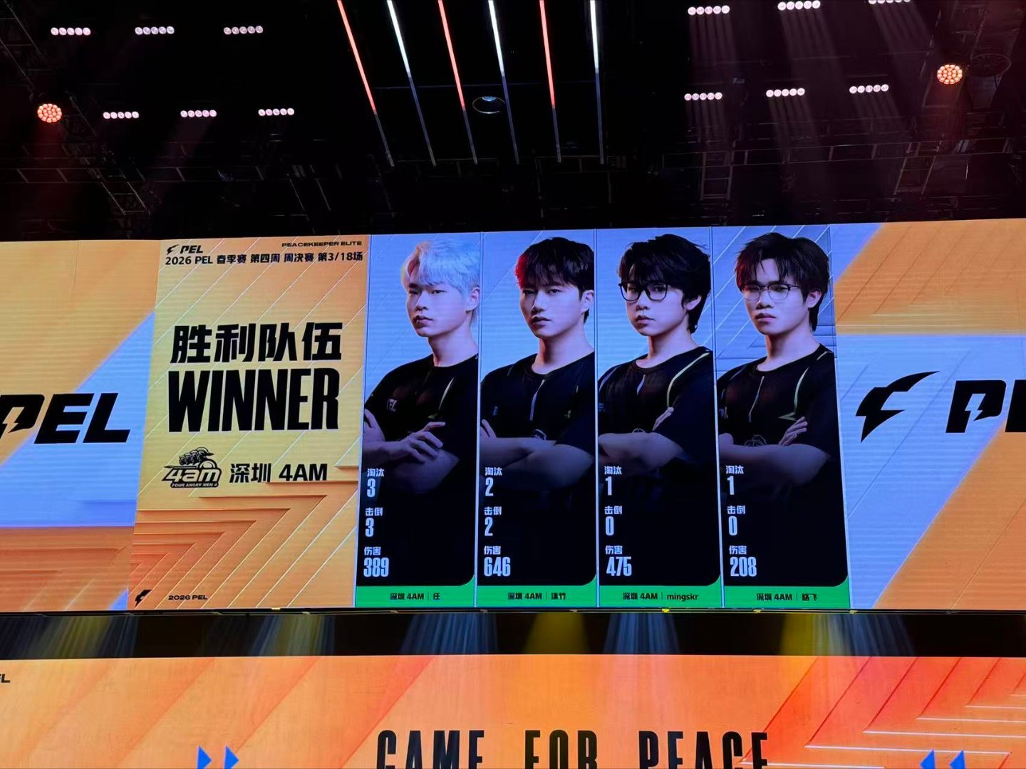 4AM三局两鸡4AM荣都开门红火力全开统治赛场，4AM三局拿下双鸡 