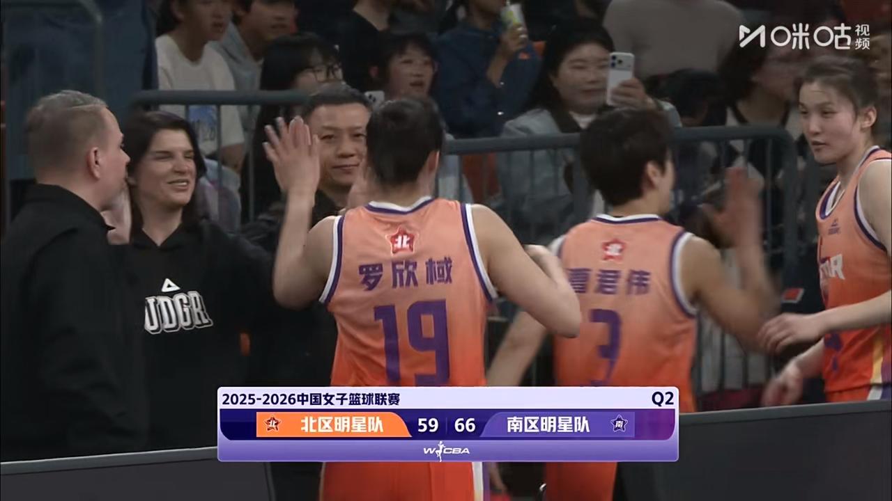 WCBA 全明星上半场比赛结束了！

      在刚刚结束的WCBA 全明星北