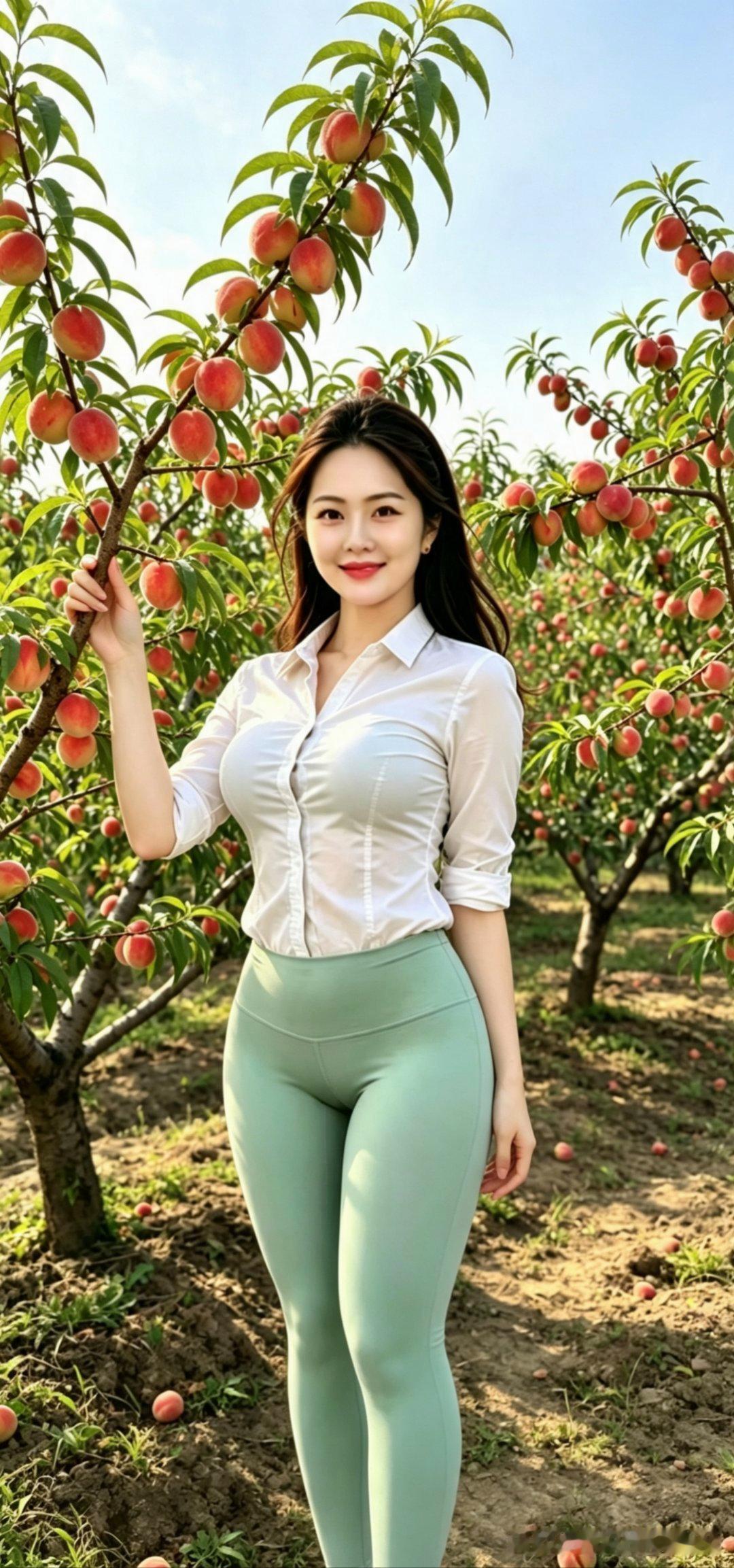 在桃园里，与甜美相遇🍑🌸