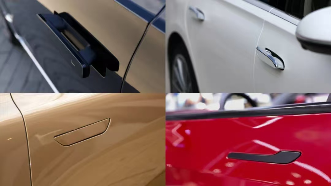 今天必须给大家唠唠新能源车那些被传得神乎其神的“安全谣言”！就说这个隐藏式门把手