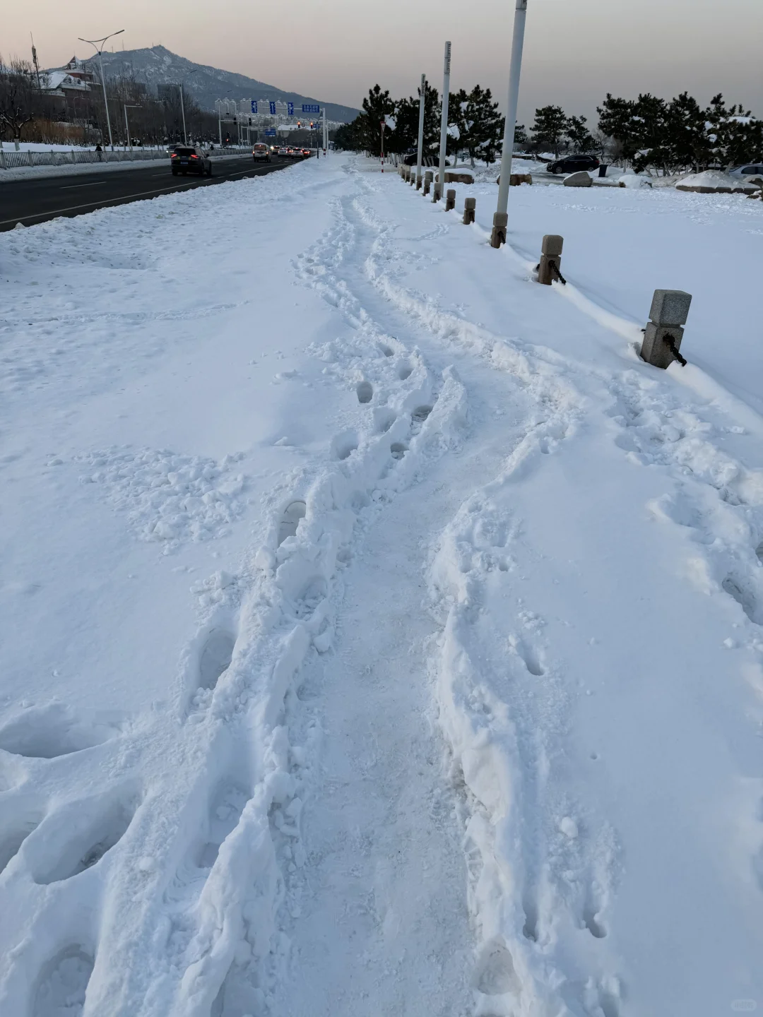 没什么能打败下雪的烟台…