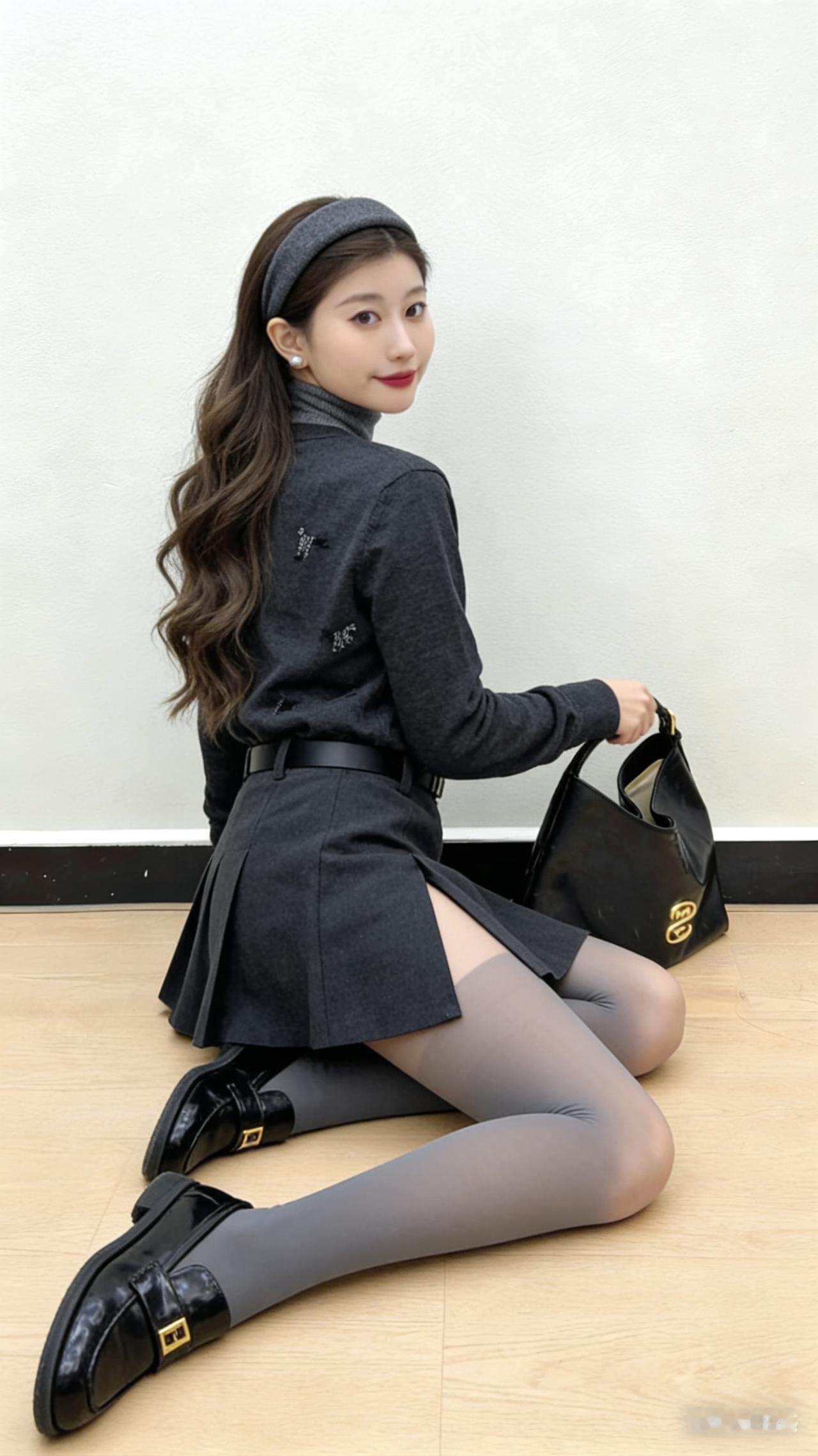 优雅黑裙搭配，尽显时尚气质！
美女人像群 高清美女 大长腿 好身材性感女神 身材