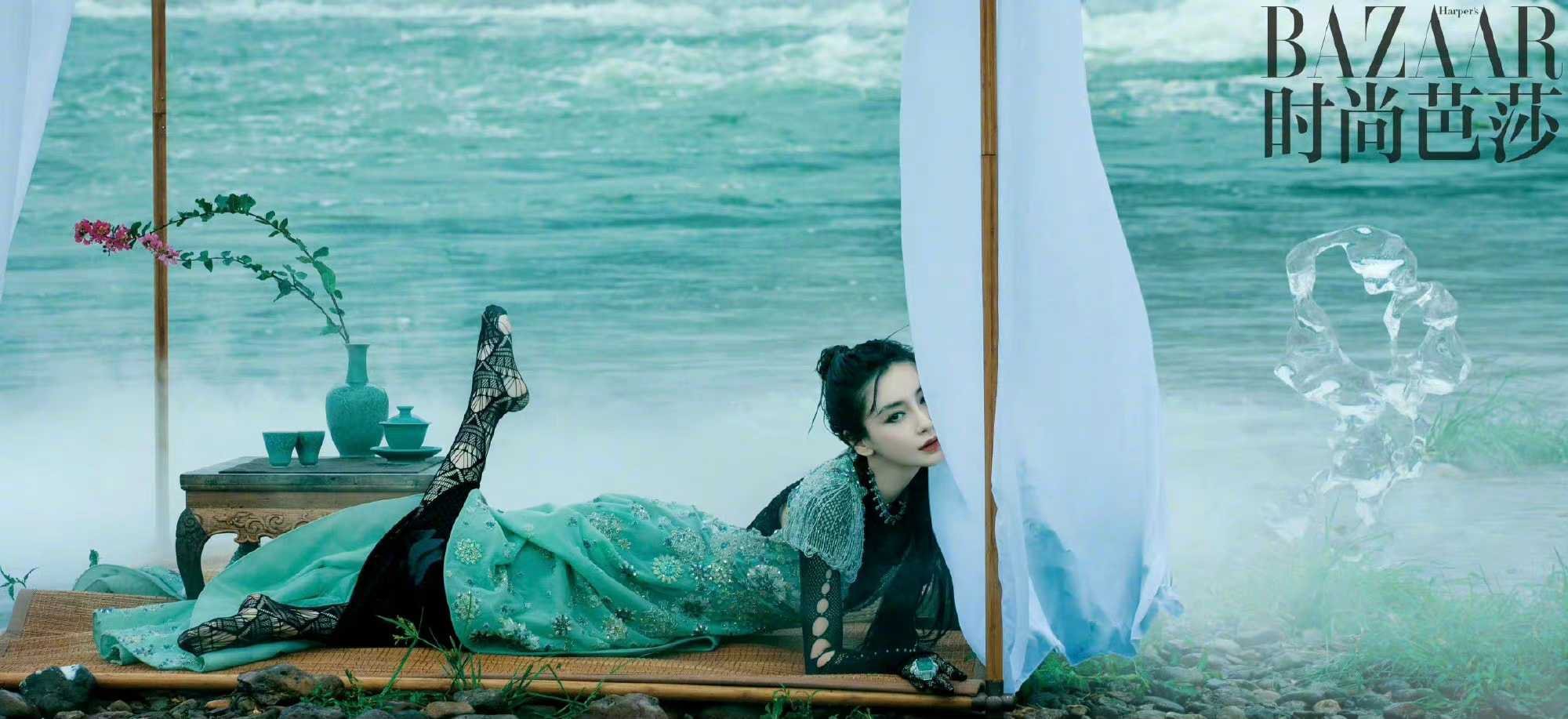 angelababy angelababy 时间予我千万种满心欢喜，沿途逐枝怒放