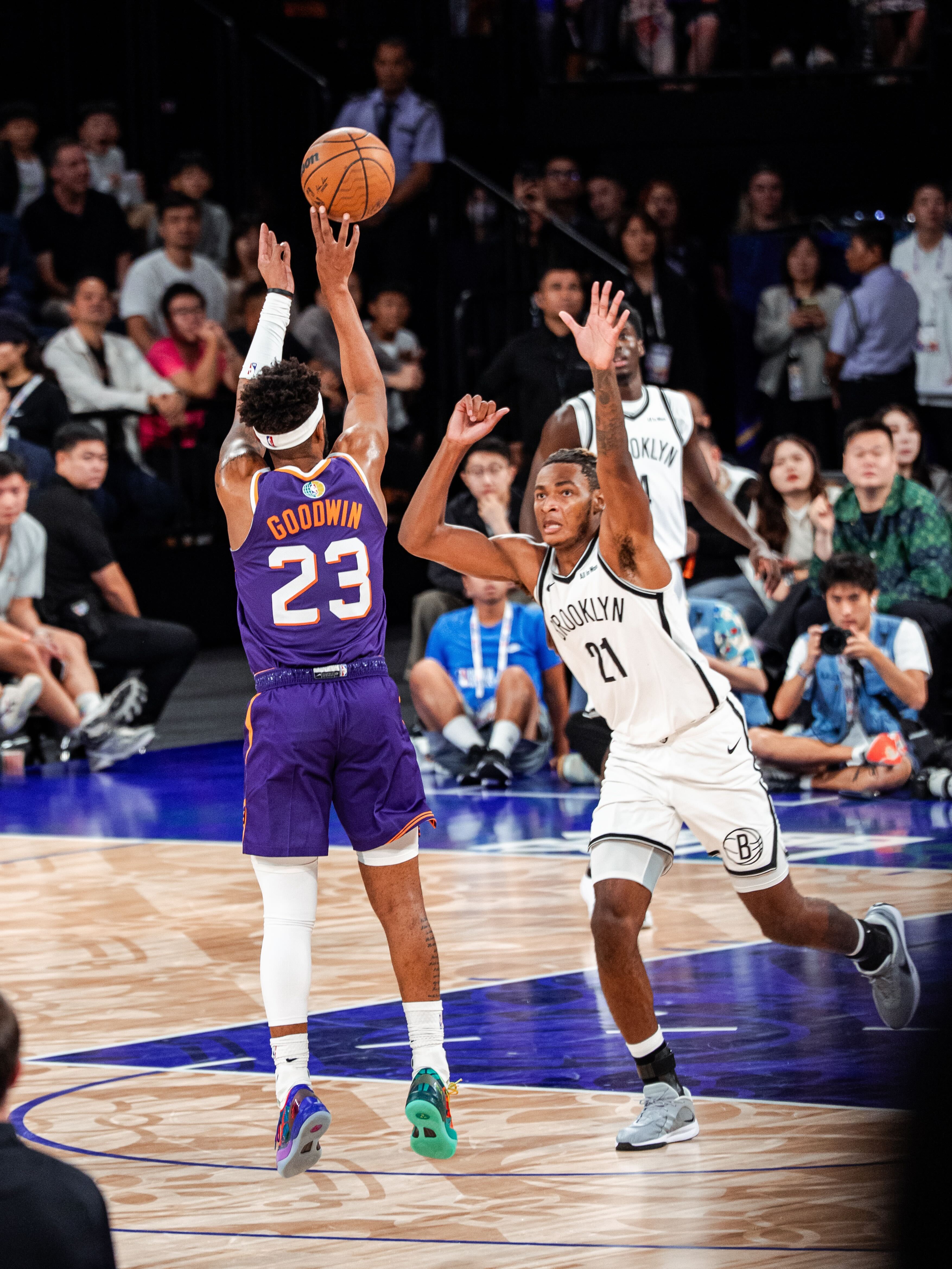 🔥手起刀落的大心脏选手——古德温！NBA中国赛2025 ｜太阳队中国赛之旅 ｜