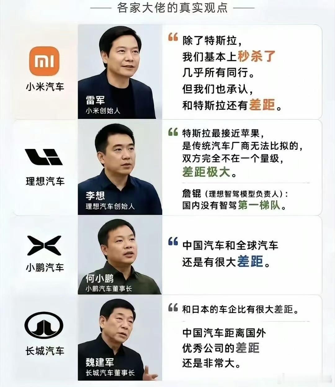 大家觉得我国的新能源技术比特斯拉差吗？为何国内一些品牌可以承认国外技术优秀，从来