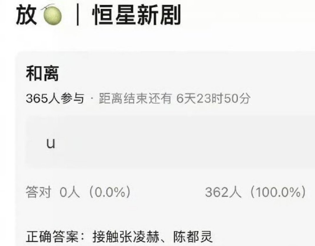 🍉张凌赫、陈都灵《和离》 ​​​恒星引力的二搭，双厨狂喜了 ​​​