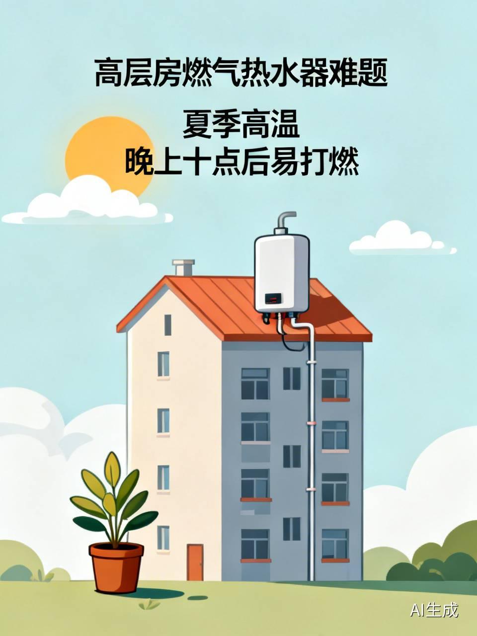 没电梯的高层房，住着真憋屈！
尤其是夏季高温天气，一到晚上，热水器怎么也打不燃。