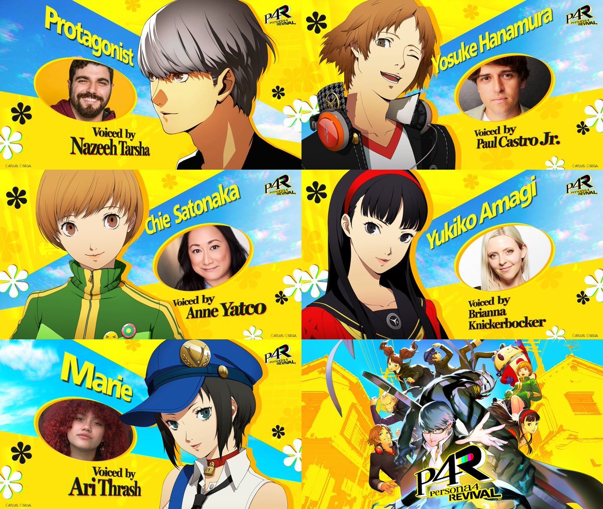 据舅舅党Wario64爆料，《女神异闻录4RE》英文版配音演员表泄露：主角 - 
