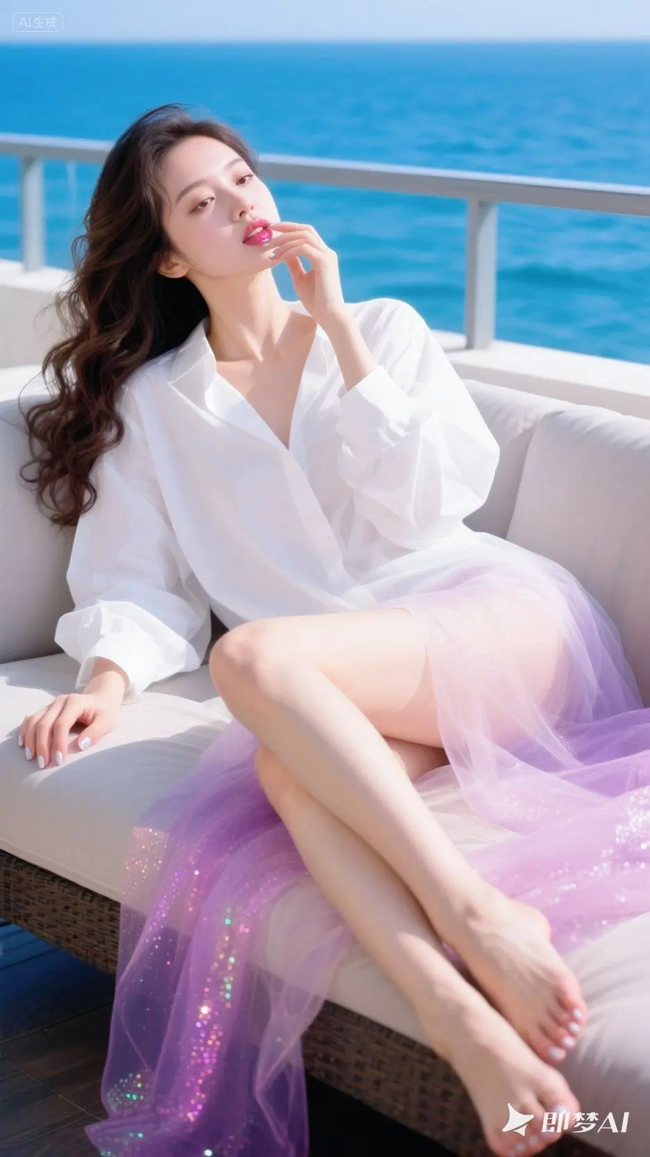 即梦AI 夏季穿搭 优雅气质 清凉一夏