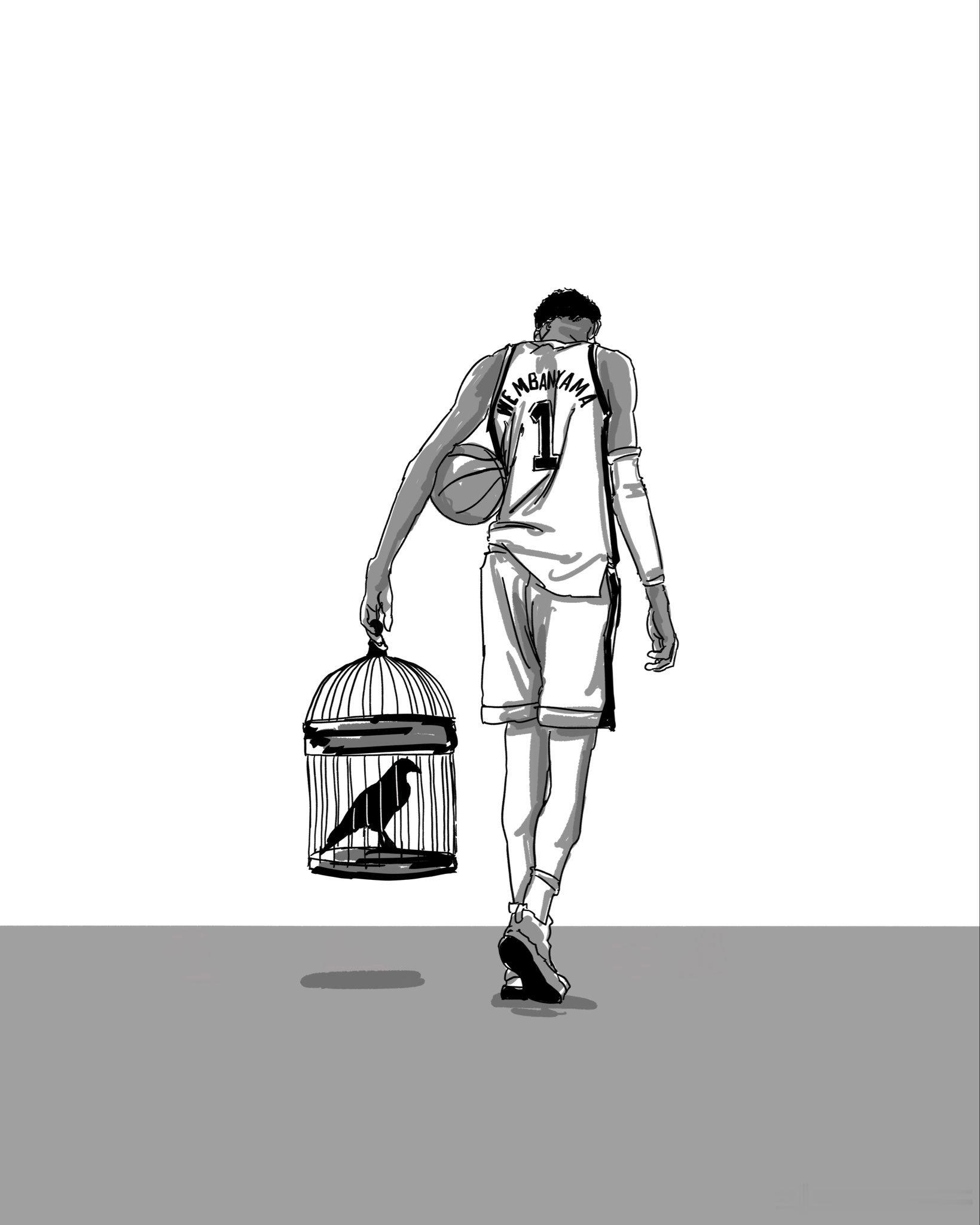 NBA 文班亚马连续四场替补！嗯这是要抢最佳第六人奖项吗？文班亚马连续100场送