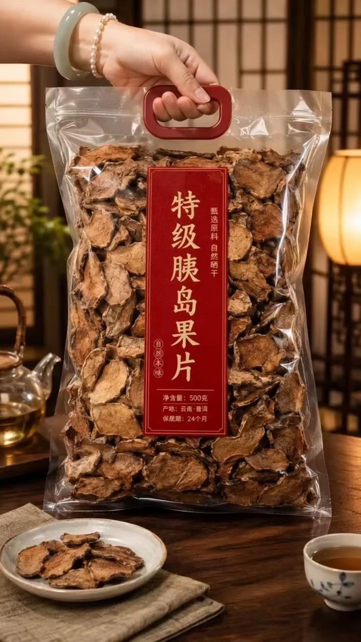 日常饮食重油重糖的朋友，不妨多喝这款胰岛果茶 自然晾晒的新货，无硫熏制...