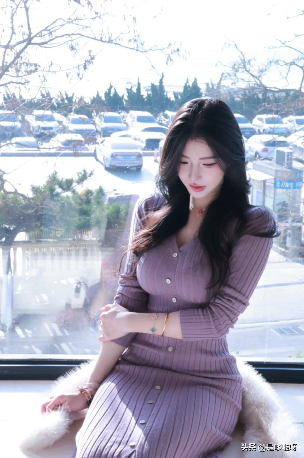 女神的紫色长裙，气质佳人什么样的穿搭可以成为气质女神?