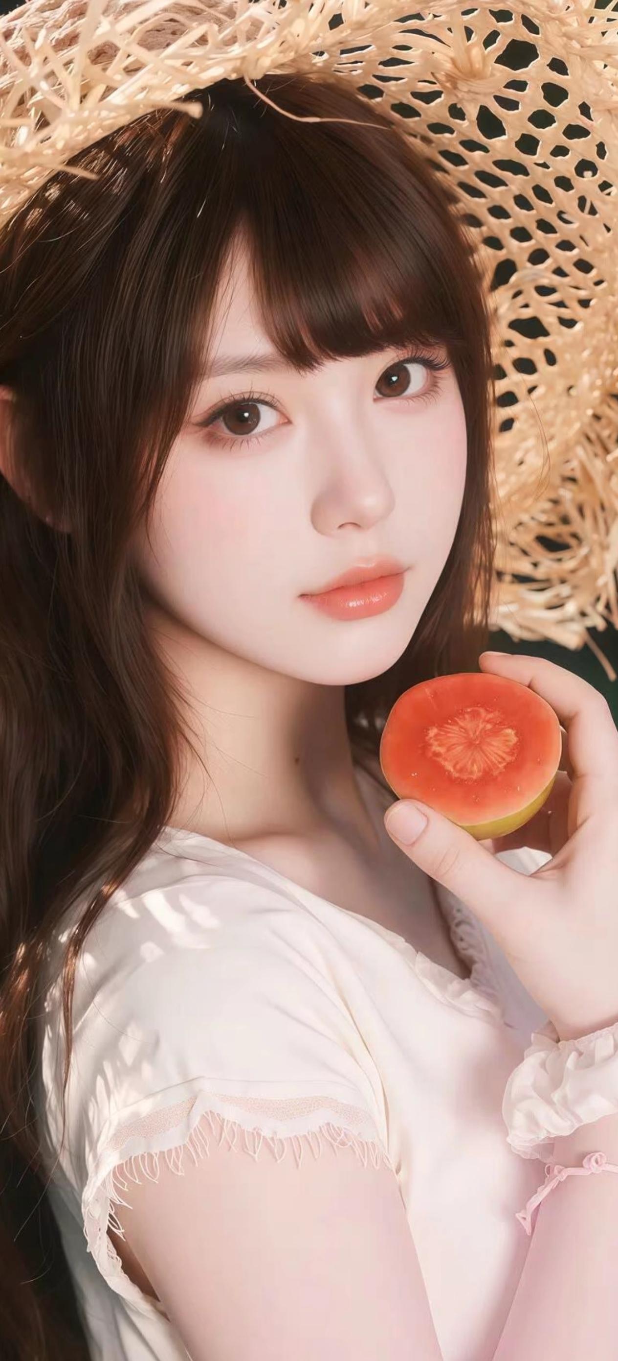 洛神何故谪凡游，素手轻纨掩玉羞。

鬓绾巫山云一段，眉分湘水月双钩。

诗成锦字