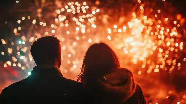 随着新年的钟声逐渐逼近，许多情侣们纷纷拿起手机，争先恐后在社交媒体上“秀恩爱”。