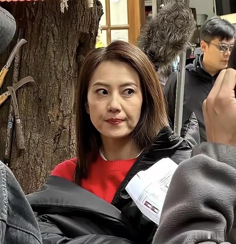 有网友拿高圆圆这张图说；高圆圆跟工作室发的精修图相比差距太大，这是做了妆造，不P