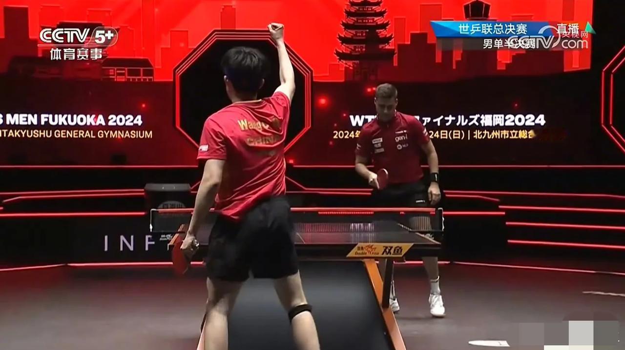 恭喜王楚钦4-1约琦克，恭喜大头王者归来！
决赛大头将对阵张本智和，大头加油！