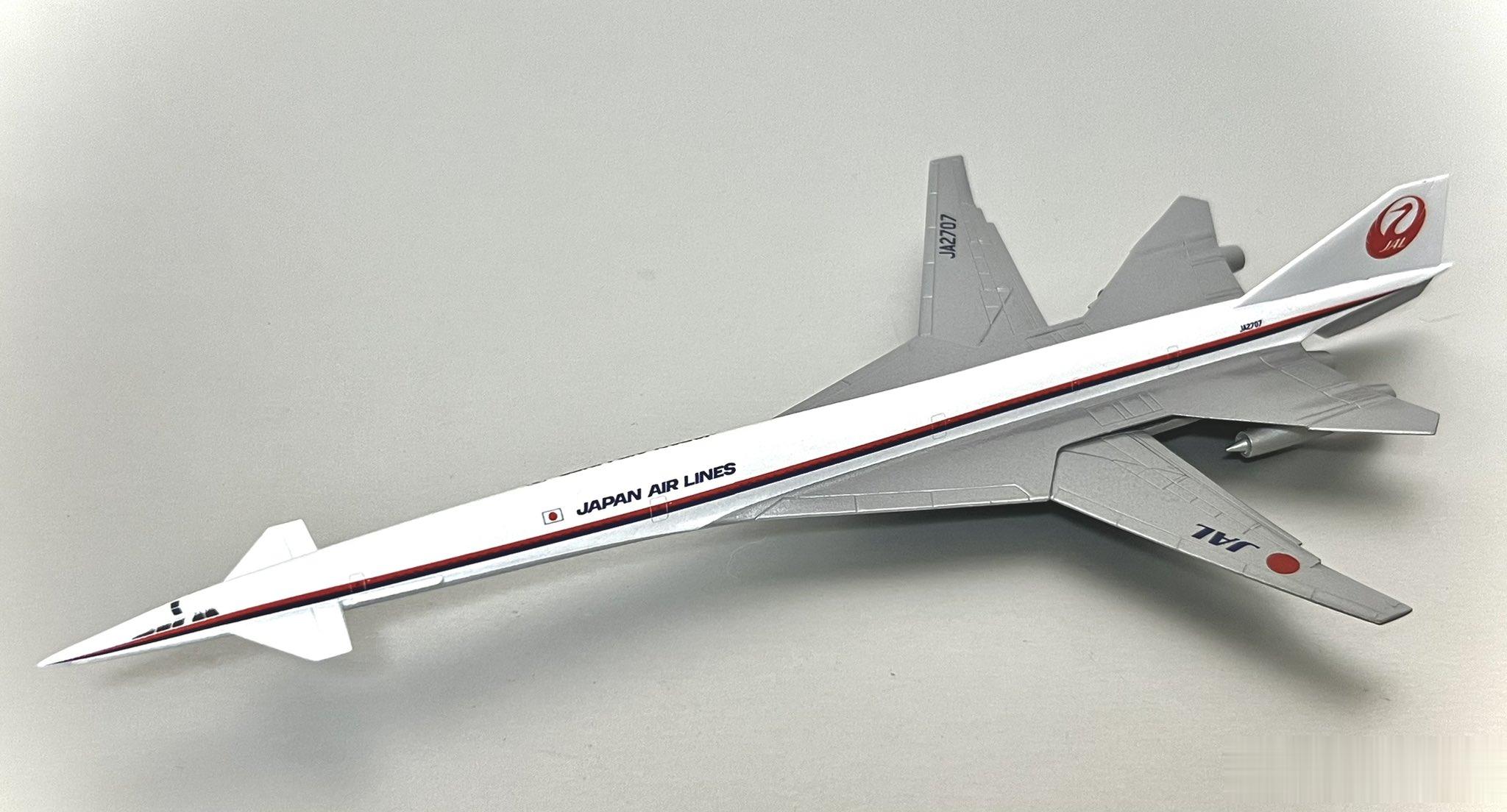 日本航空涂装的波音 2707-200超音速客机模型#航空[超话]# ​​​