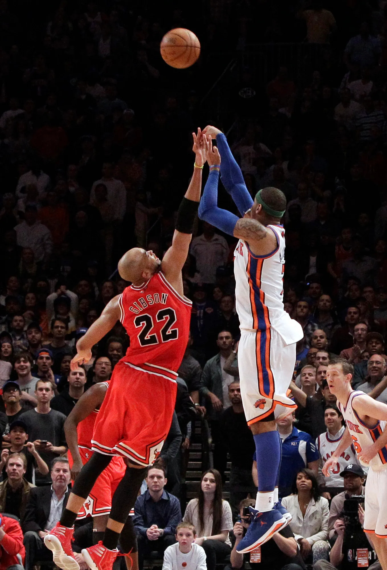 Carmelo Anthony 这个投篮 身体笔直 投篮标准 优美卡梅隆安东尼