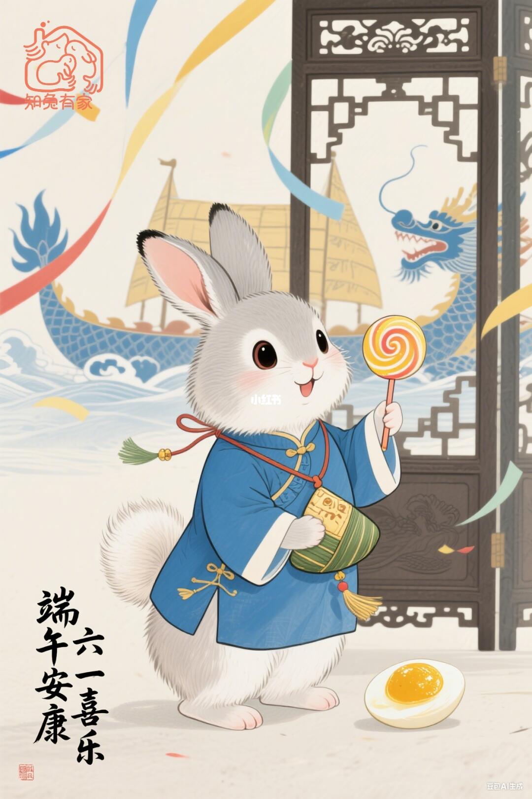 祝小兔兔和兔兔家长们端午安康&六一喜乐