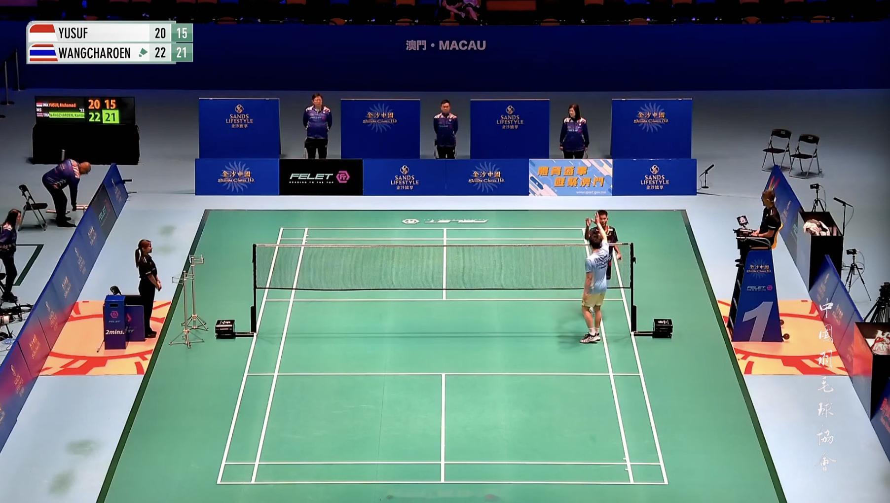 🏸王高伦首进300赛决赛，时隔9年再进世巡赛决赛！王高伦🇹🇭 22-20、