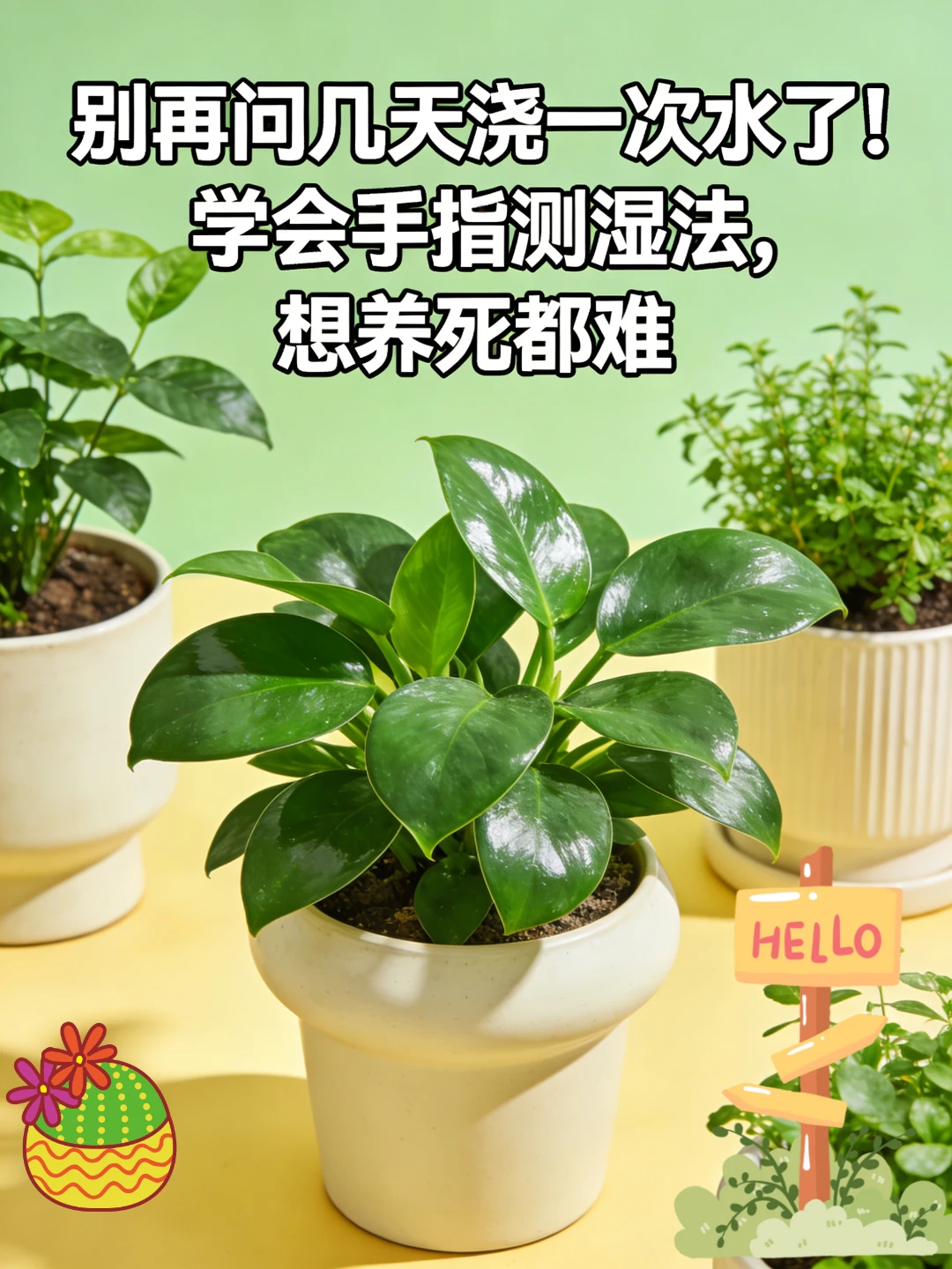 别再问几天浇一次水了！学会手指测湿法