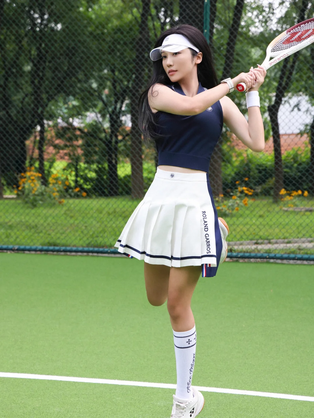 夏日网球暴汗✨清冷鸢尾香解锁运动松弛感