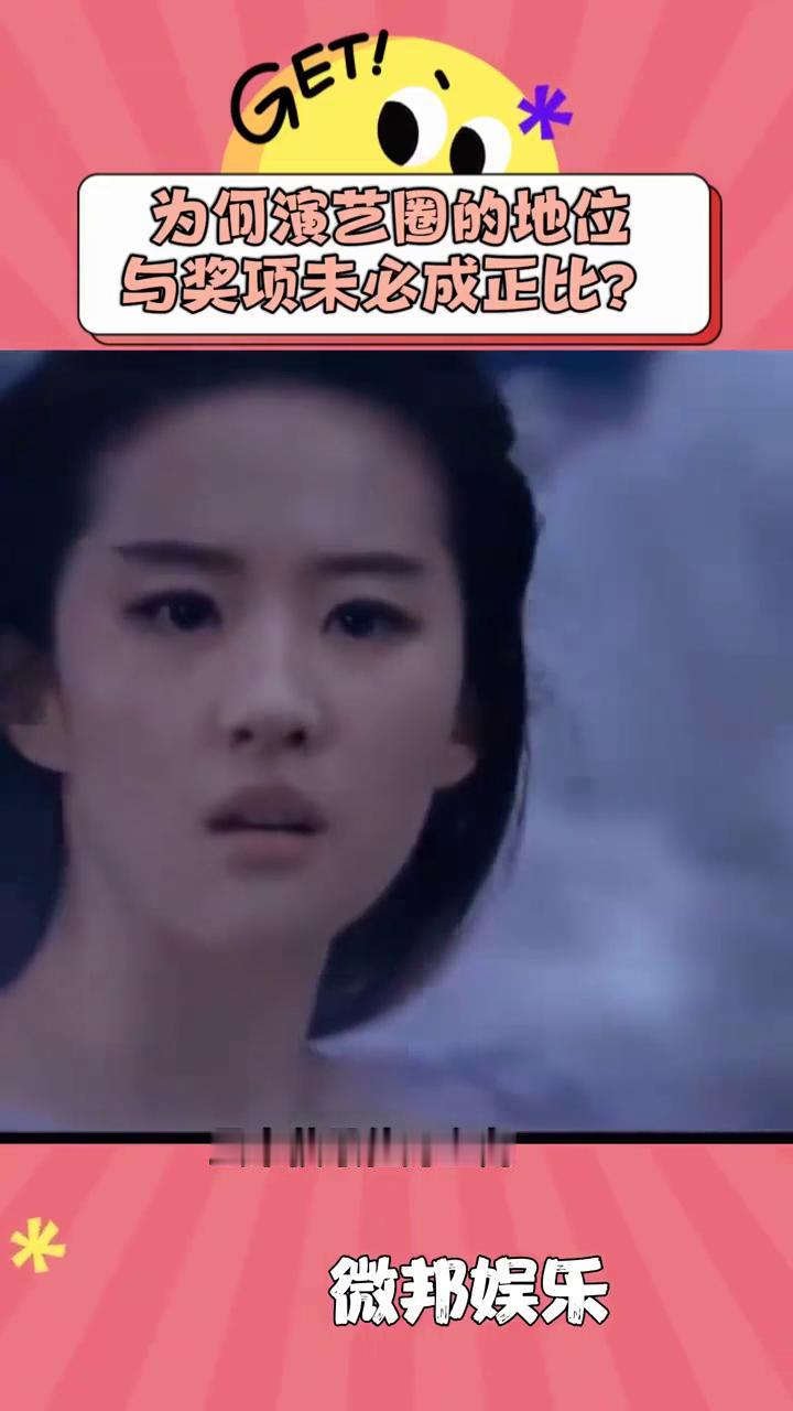 为何演艺圈的地位与奖项未必成正比？
微邦娱乐。
没拿影后却称霸荧幕，林心如用实力