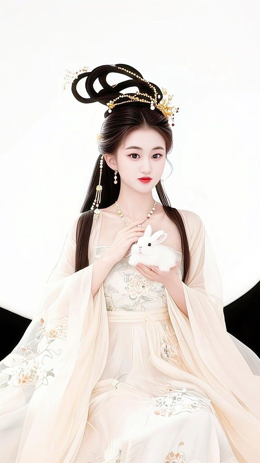 嫦娥仙子风 汉服灵动之美 国风古韵 古风美人 仙气飘飘