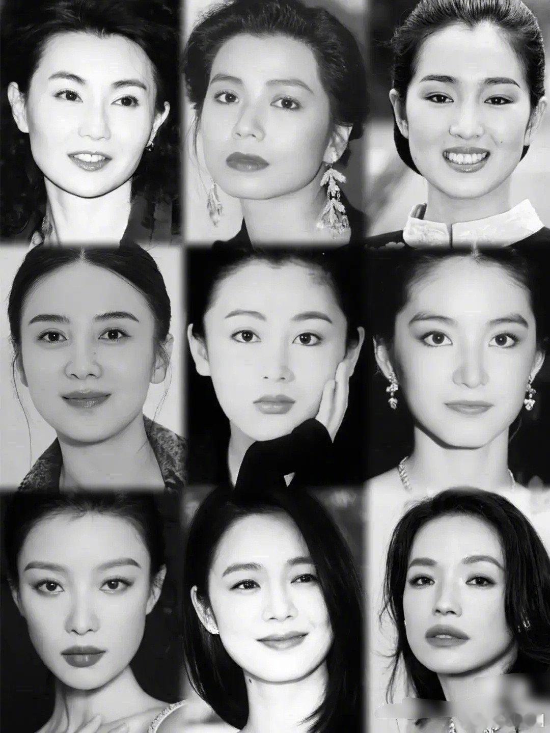 中式大美女：张曼玉、钟楚红、巩俐、宋佳、陈红、林青霞、倪妮、周韵、舒淇，谁符合你