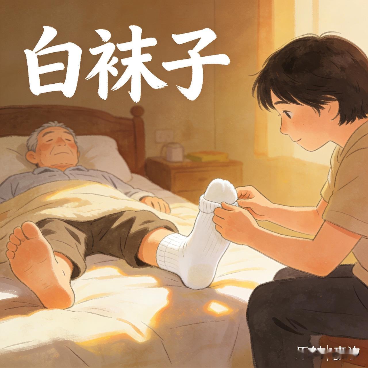 《白袜子》
         原创 | 東汐

父亲走的最后一刻
我给他穿上雪白