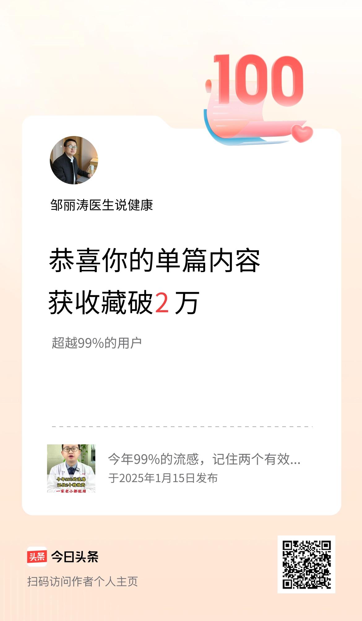 单篇内容获收藏量破2万啦！
