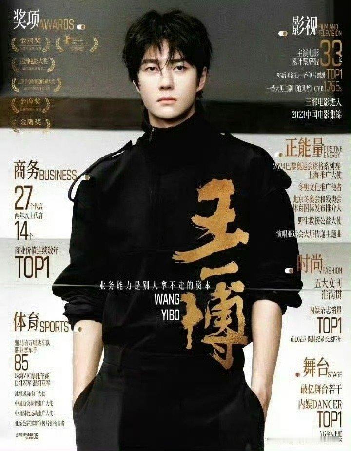 #王一博是乐华签的第一个艺人#众所周知！王一博的业务能力top1！[加油] ​​