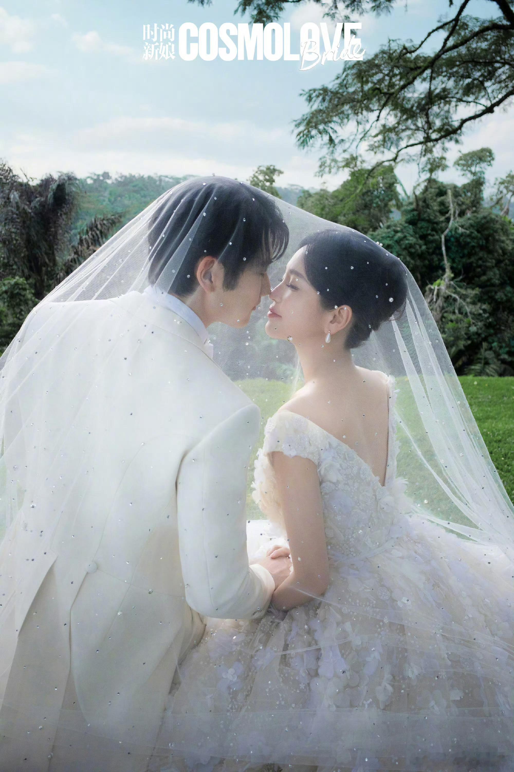 金莎晒与孙丞潇婚纱照 美呀美呀！！！ 