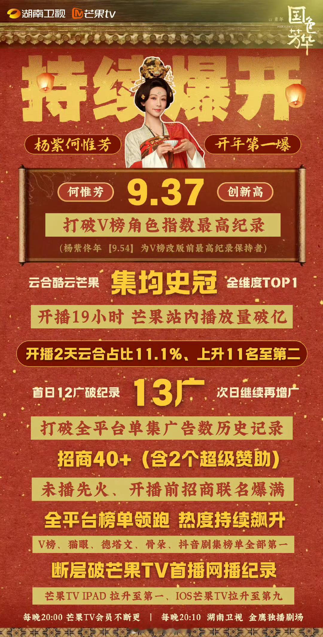 国色芳华杨紫转场  湖南的美景因杨紫的加入而更加熠熠生辉。在湘西的神秘山水里，何